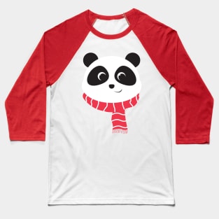 Cute Panda with Scarves for Christmas design Baseball T-Shirt